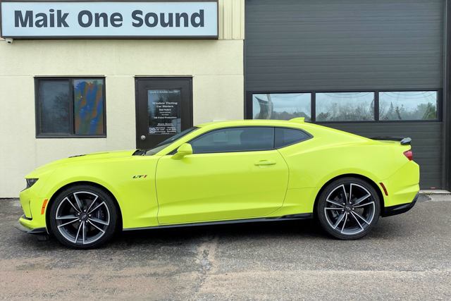 2023 Chevrolet Camero with professional window tint in North Bay